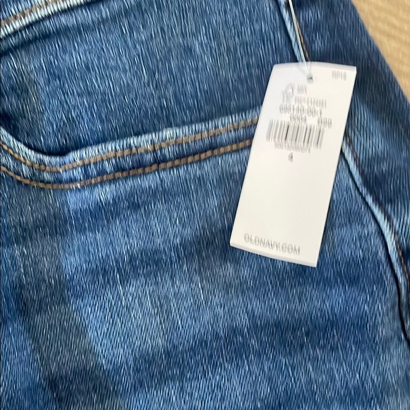 Old Navy Blue Jean Shorts High-Waisted Cuffed Wow - Picture 2 of 4
